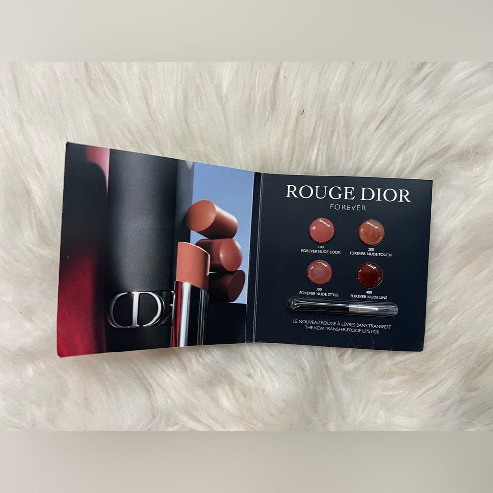 Rough Dior Forever samples with 4 colors